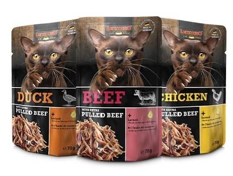 kapsičky pro kočky leonardo pulled beef